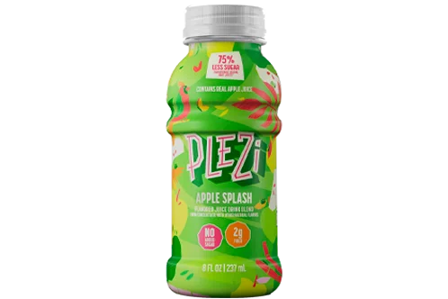 PLEZi Flavored Kids Juice Drink – Apple Splash Fruit Juice Drink Blend