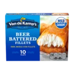 Van de Kamp’s Beer Battered 100% Whole Fish Fillets, Frozen, 19.1 oz 10 ct