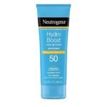 Neutrogena Hydro Boost Moisturizing Water Gel Sunscreen Lotion with Broad Spectrum SPF 50, Water-Resistant & Non-Greasy Hydrating Sunscreen Lotion, Oil-Free, 3 fl. oz, Pack of 3