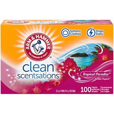 ARM & HAMMER Fabric Softener Sheets, Tropical Paradise, 100 ct
