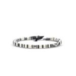 Boho Surfer Anklet Unisex – Ethnic Anklet Women & Men – Handmade Beach Jewellery & Festival Accessories – Waterproof & Adjustable – Flat Shape – U (White)