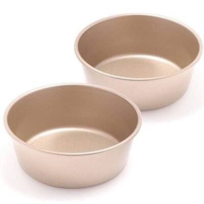 Lamapee Air Fryer Egg Moulds, 4'' Non-Stick Cake Moulds for Baking (Pack of 2)