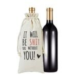 RF&CM Funny Rude Leaving Wine Bags Gift,Going Away Wine Bottle Bags Gift For Coworker – Wine Bottle Bags for New Job,Goodbye,Good Luck Wine Bags Gift For Colleague,Boss,Friends,Gift