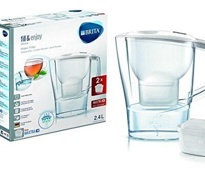 Brita 1024024 Pitcher Water Filter 2.4L Transparent, White – Water Filter (265 mm, 110 mm, 275 mm, 990 g, 2 pc (S))