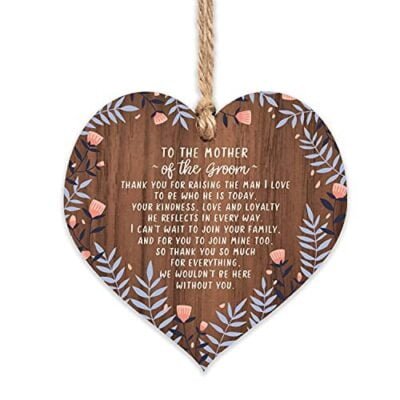 Mother of the Groom gifts | floral ornament for women | wedding uk gift bags | womans daughter keepsake | thank you presents poem hen party | blue white peach patterns